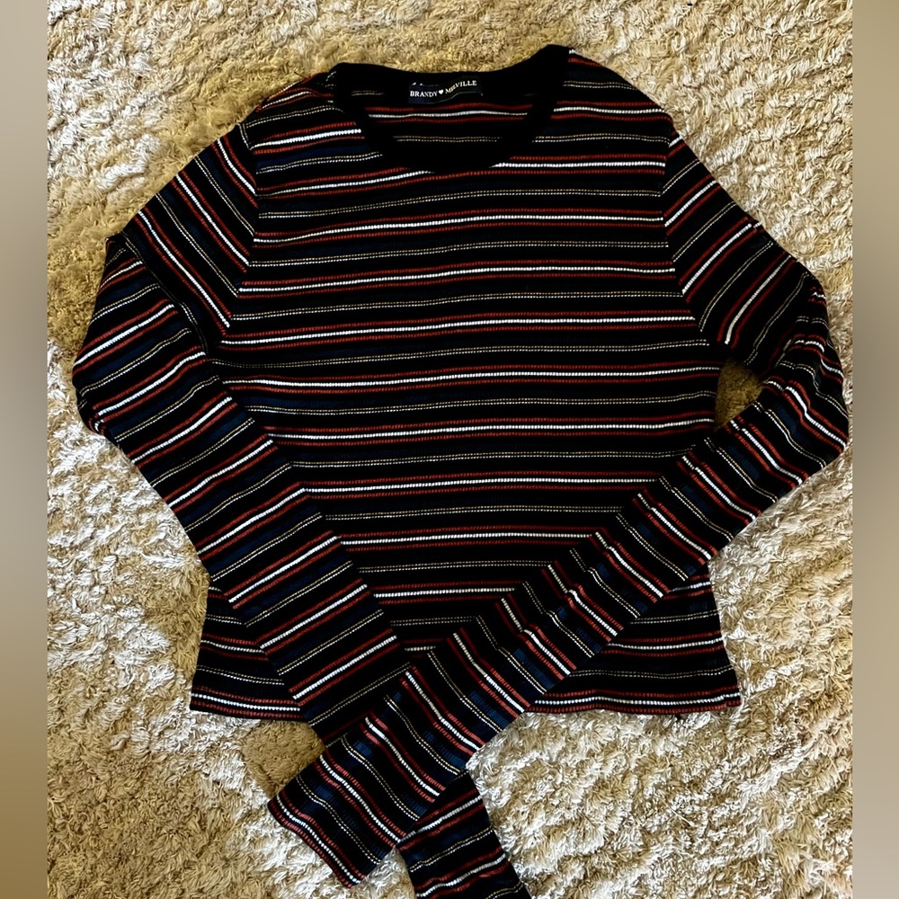 Brandy Melville long sleeve striped top